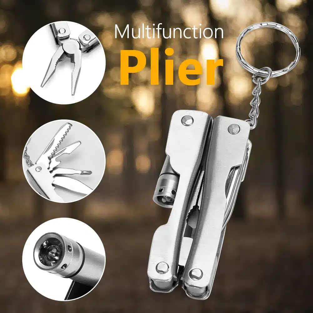 مینی انبر دست 7 کاره تاشو 8 مینی انبر دست 7 کاره تاشو