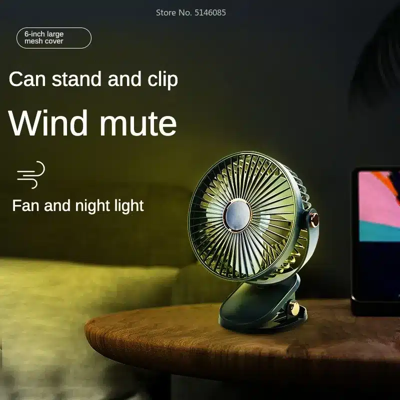 مینی پنکه شارژی گیره دار 10 مینی پنکه شارژی گیره دار