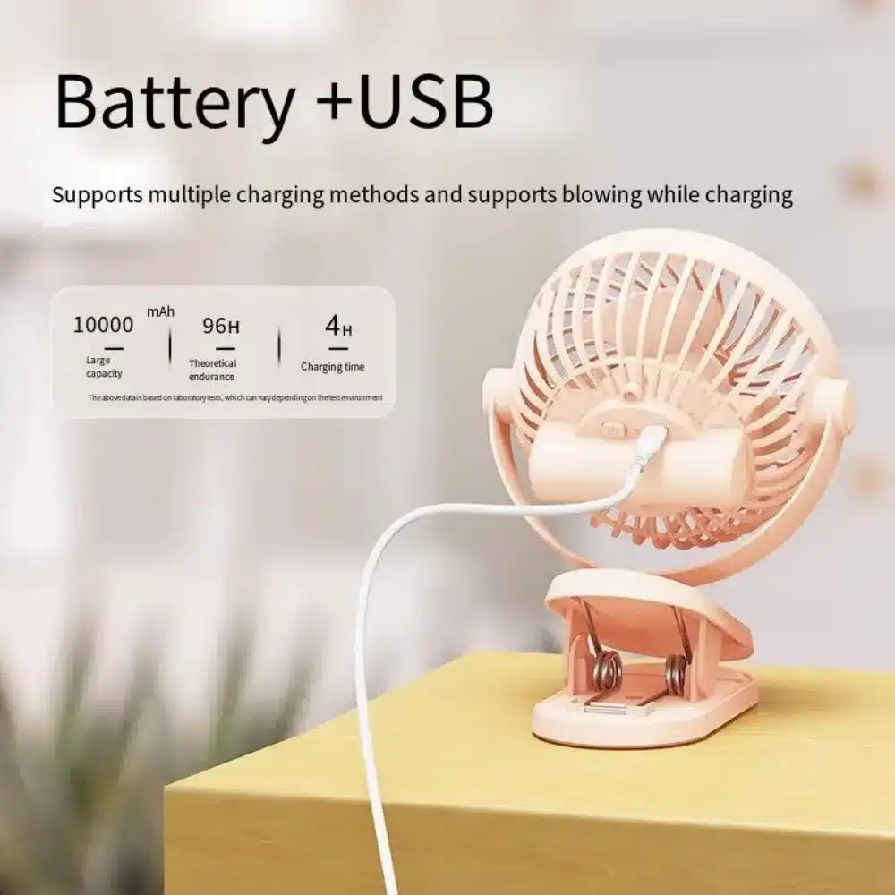 مینی پنکه شارژی گیره دار 11 مینی پنکه شارژی گیره دار