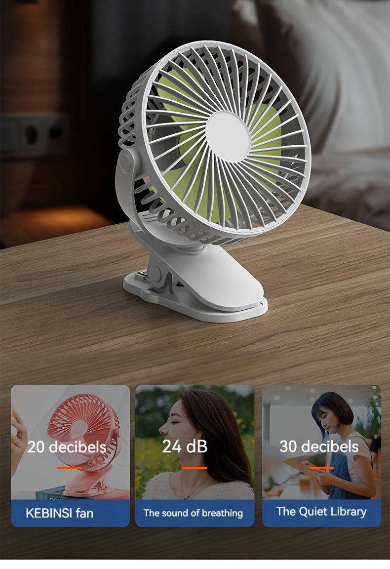 مینی پنکه شارژی گیره دار 5 مینی پنکه شارژی گیره دار