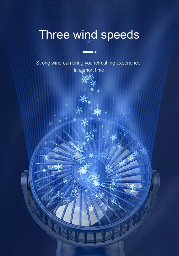 مینی پنکه شارژی گیره دار 7 مینی پنکه شارژی گیره دار