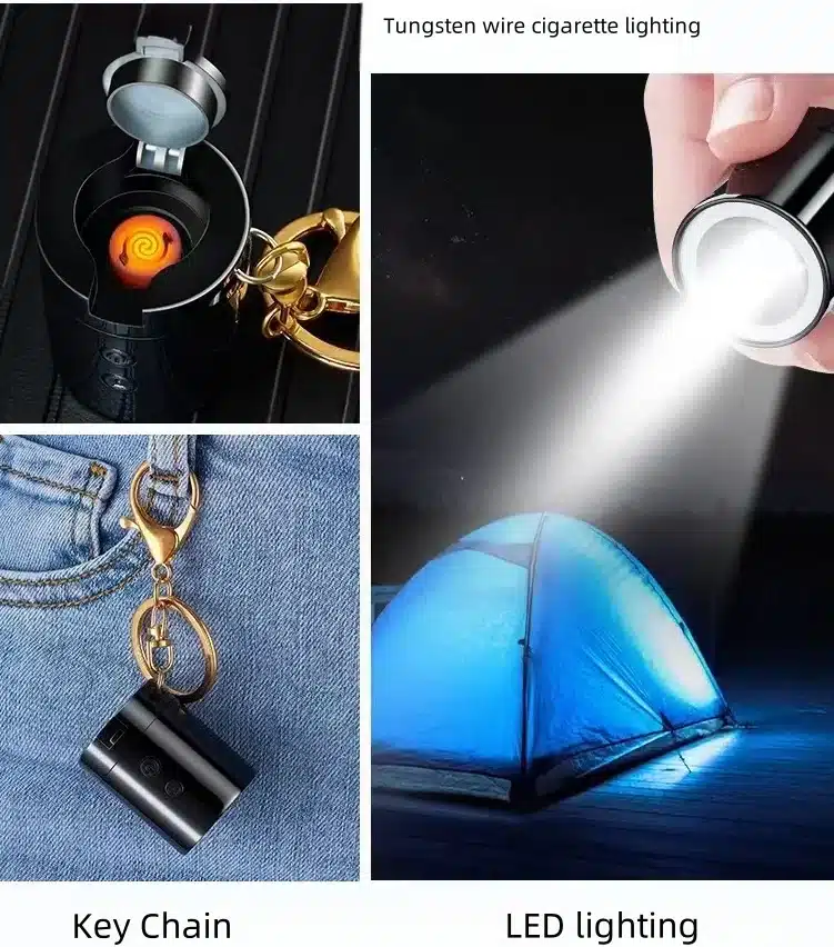 فندک چراغ قوه دار الکتریکی (شارژی) مدل CN1 1754 19 e1731436281811