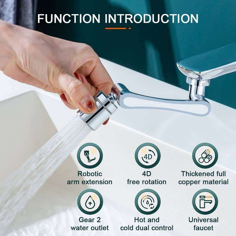 سر شیر آب متحرک مدل بازویی 5 سر شیر آب متحرک مدل بازویی