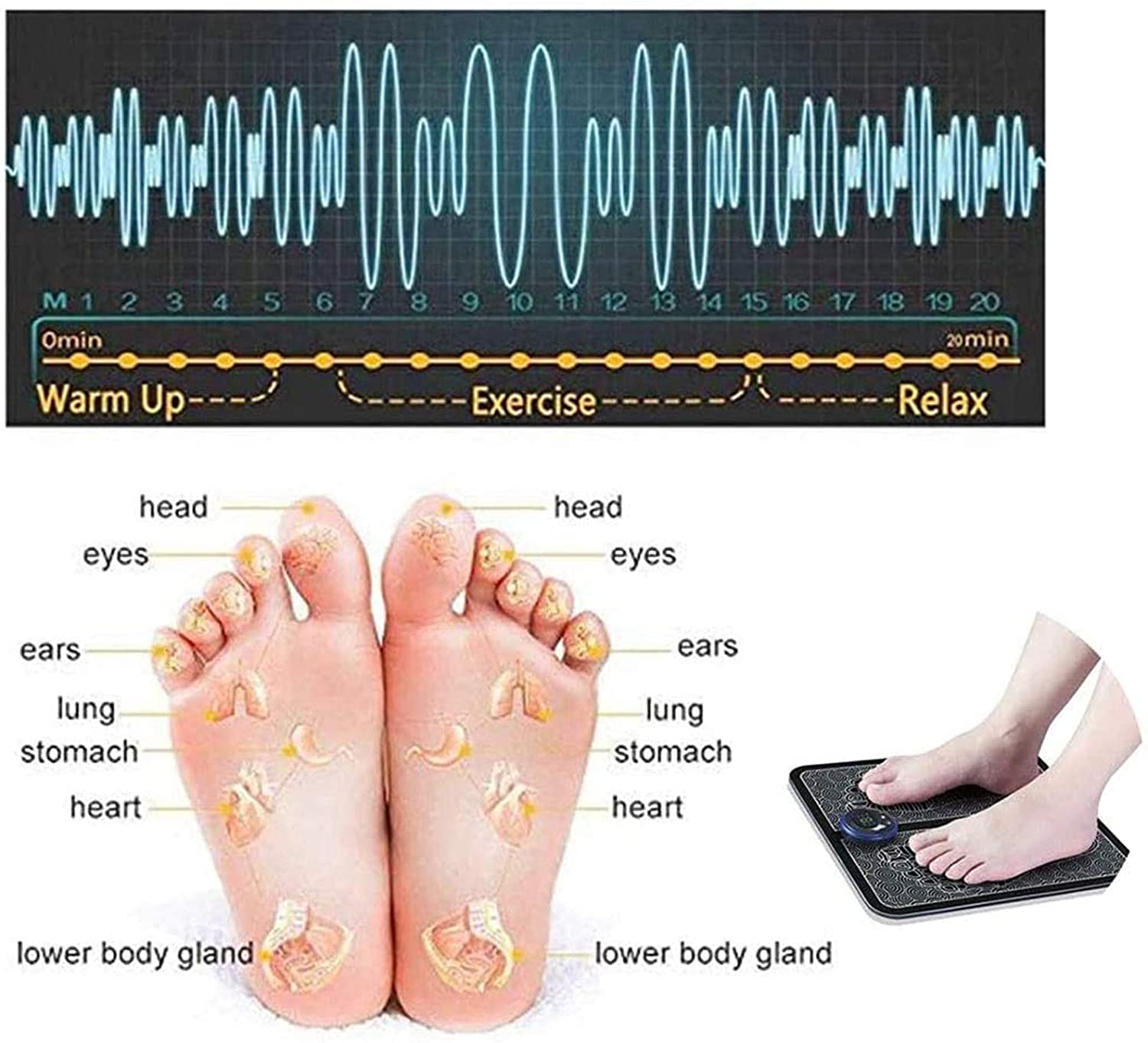 ماساژور هوشمند پا EMS Foot Massager 20 ماساژور هوشمند پا EMS Foot Massager