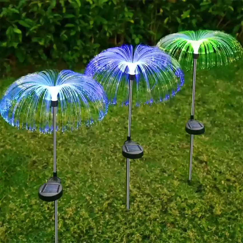 چراغ آبشاری باغچه خورشیدی 2 چراغ آبشاری باغچه خورشیدی