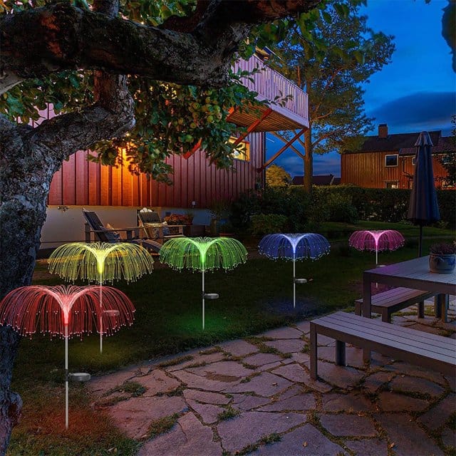 چراغ آبشاری باغچه خورشیدی 3 چراغ آبشاری باغچه خورشیدی