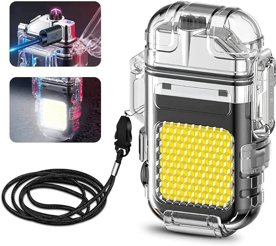 فندک الکتریکی (شارژی) چراغ قوه دار 7 فندک الکتریکی (شارژی) چراغ قوه دار