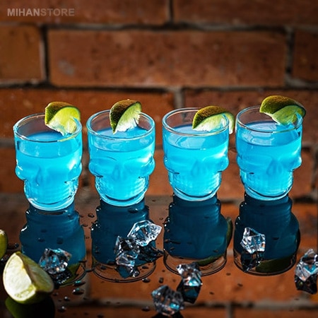 ست 6 عددی شات طرح اسکلت 4 ست 6 عددی شات طرح اسکلت