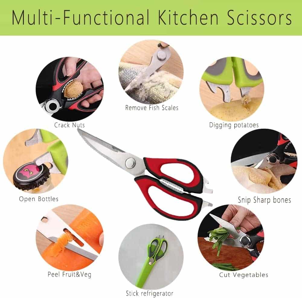 قیچی آشپزخانه 8 کاره 2 قیچی آشپزخانه 8 کاره