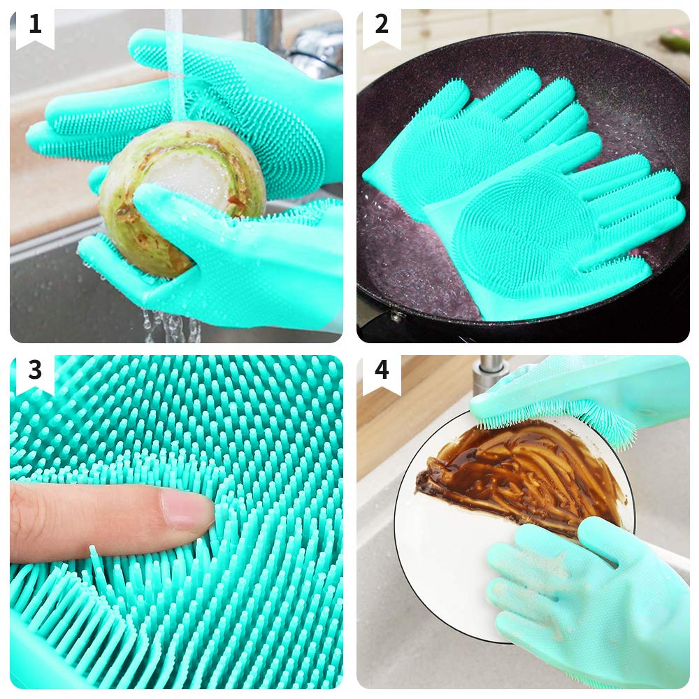 دستکش سیلیکونی اسکاچ دار 12 دستکش سیلیکونی اسکاچ دار