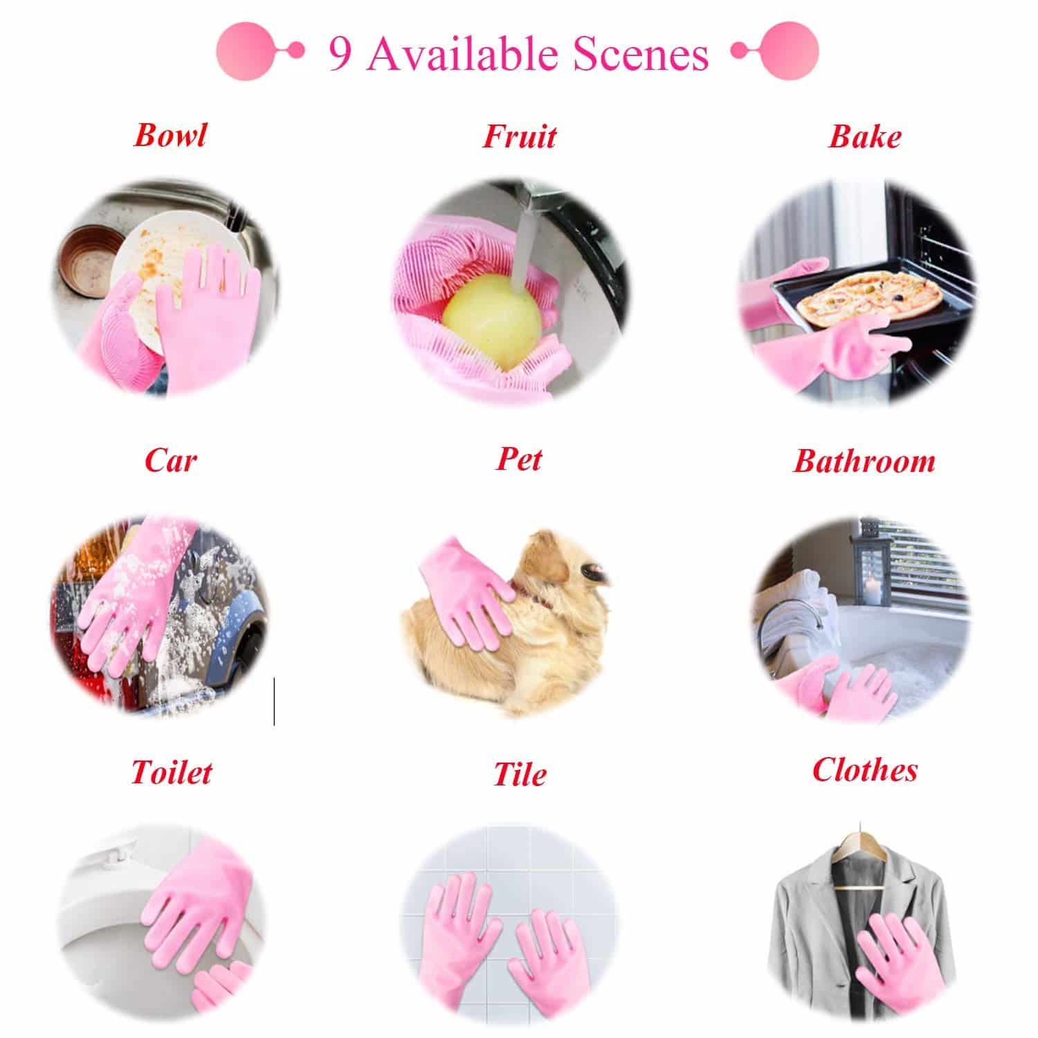 دستکش سیلیکونی اسکاچ دار 5 دستکش سیلیکونی اسکاچ دار