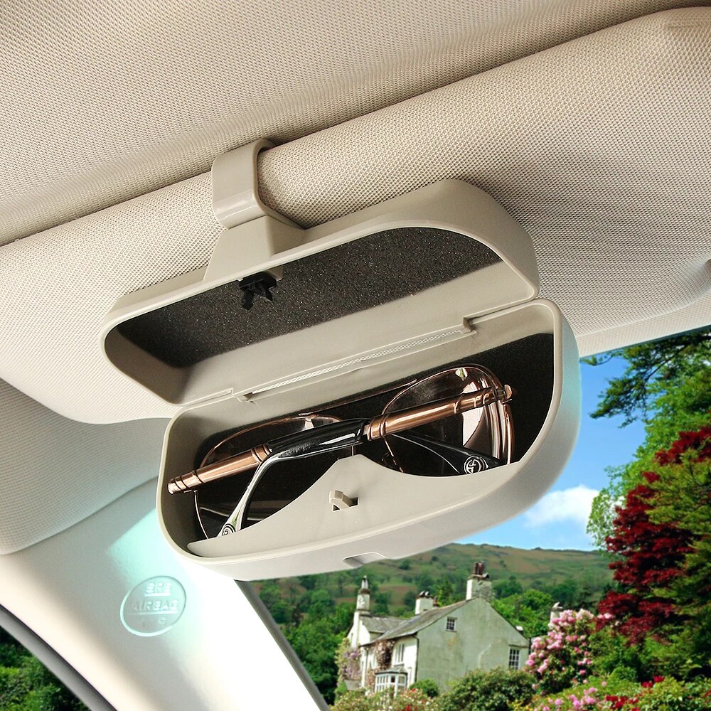 نگهدارنده عینک خودرو Car Sun Visor Glasses Sunglasses Storage Holder glasses For Subaru Nissan Toyota GEELY Chevy LiFan Hyundai.jpg Q90.jpg