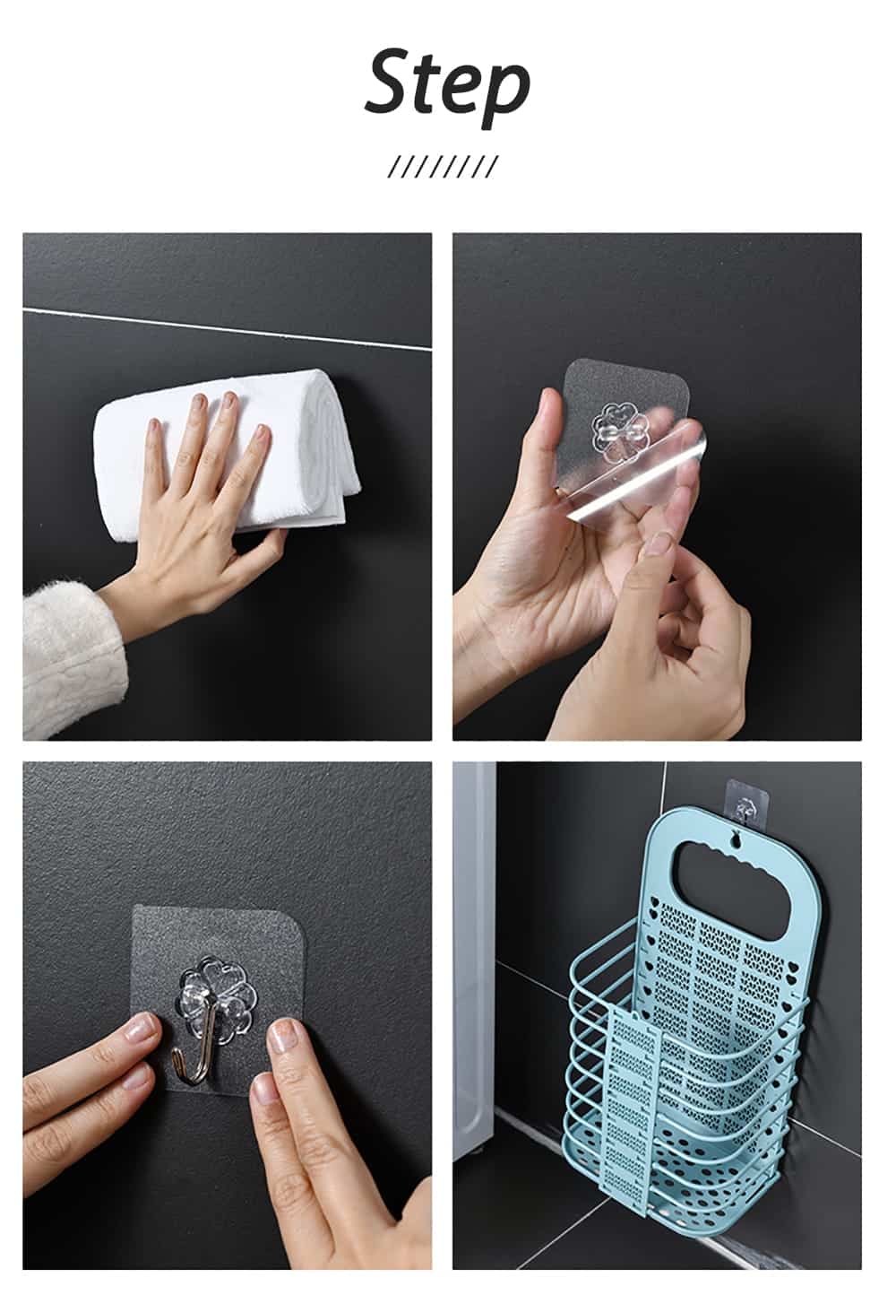 سبد لباس دیواری تاشو Tianyia 8 سبد لباس دیواری تاشو Tianyia