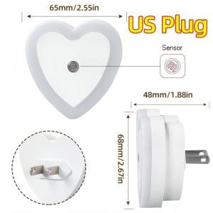 چراغ خواب سنسور دار Heart