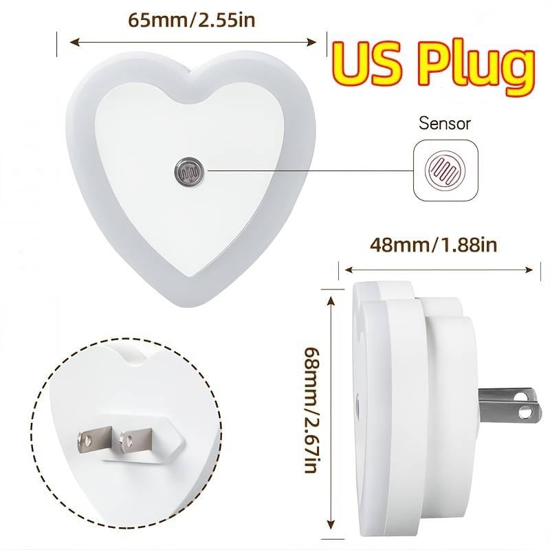 چراغ خواب سنسور دار Heart 1 چراغ خواب سنسور دار Heart