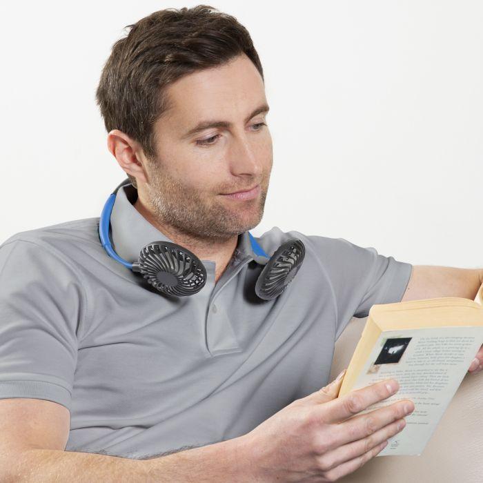 پنکه گردنی شارژی دارای LED cwnf 04