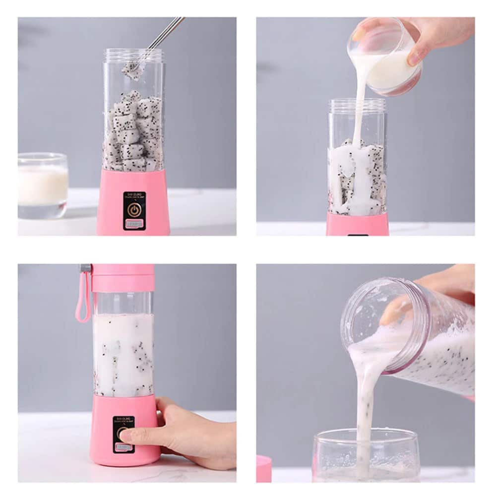 مخلوط کن شارژی 6 تیغ JUICE CUP formato portatile usb spremiagrumi elett description 61