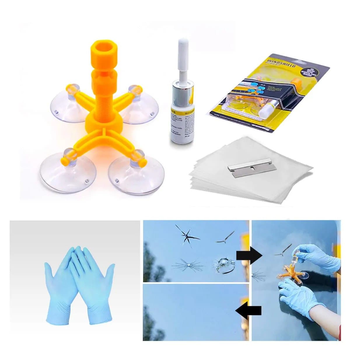 کیت ترمیم شیشه خودرو 1 کیت ترمیم شیشه خودرو