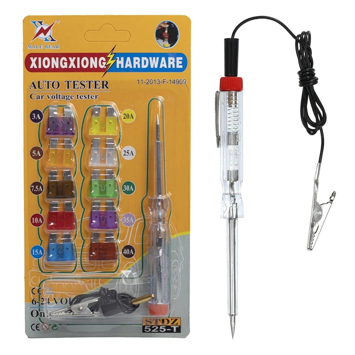 کیت تستر فیوز خودرو به همراه 10 فیوز یدک 1 کیت تستر فیوز خودرو به همراه 10 فیوز یدک