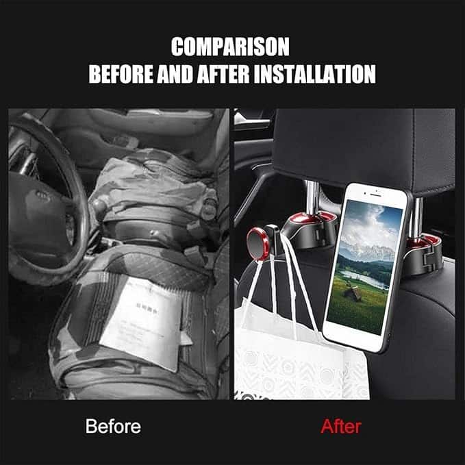 هولدر پشت صندلی مگنتی خودرو 3 هولدر پشت صندلی مگنتی خودرو