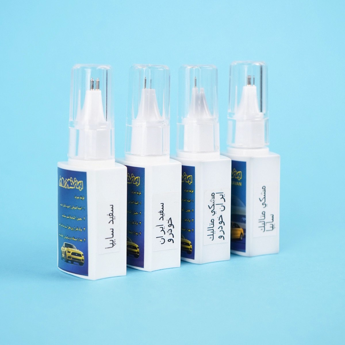 قلم خشگیر خودرو رنگ مشکی متالیک سایپا 4 قلم خشگیر خودرو رنگ مشکی متالیک سایپا