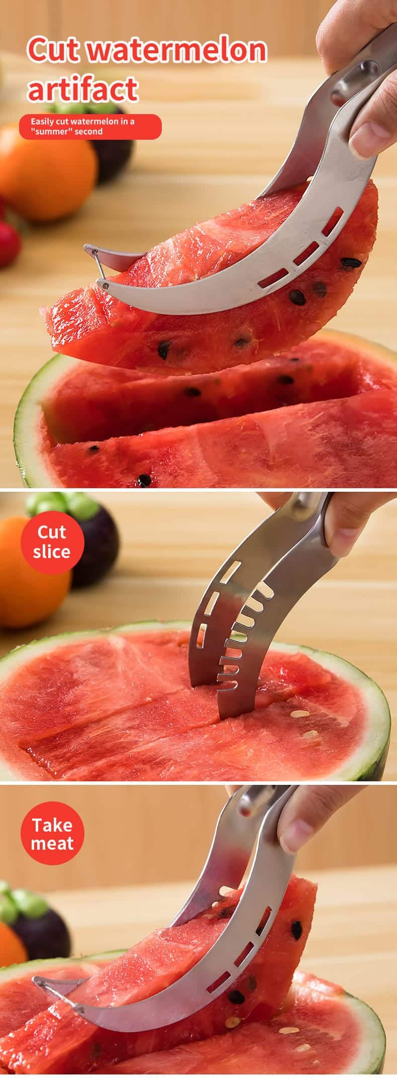 اسلایسر هندوانه استیل 11 اسلایسر هندوانه استیل