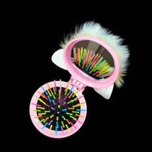 آینه جیبی و شانه مدل یونیکورن