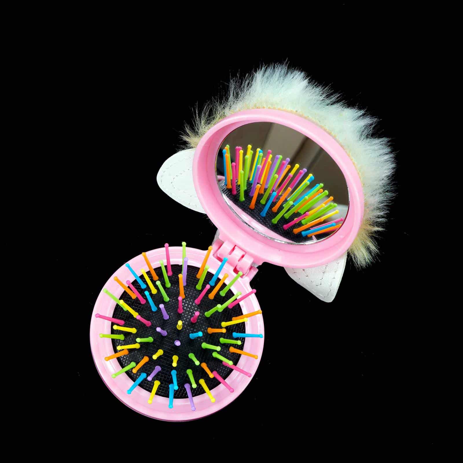 آینه جیبی و شانه مدل یونیکورن 1 آینه جیبی و شانه مدل یونیکورن