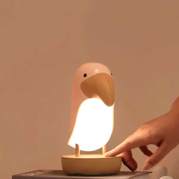 چراغ رومیزی طرح پرنده اسپیکردار مدل LJC-162 7 چراغ رومیزی طرح پرنده اسپیکردار مدل LJC-162