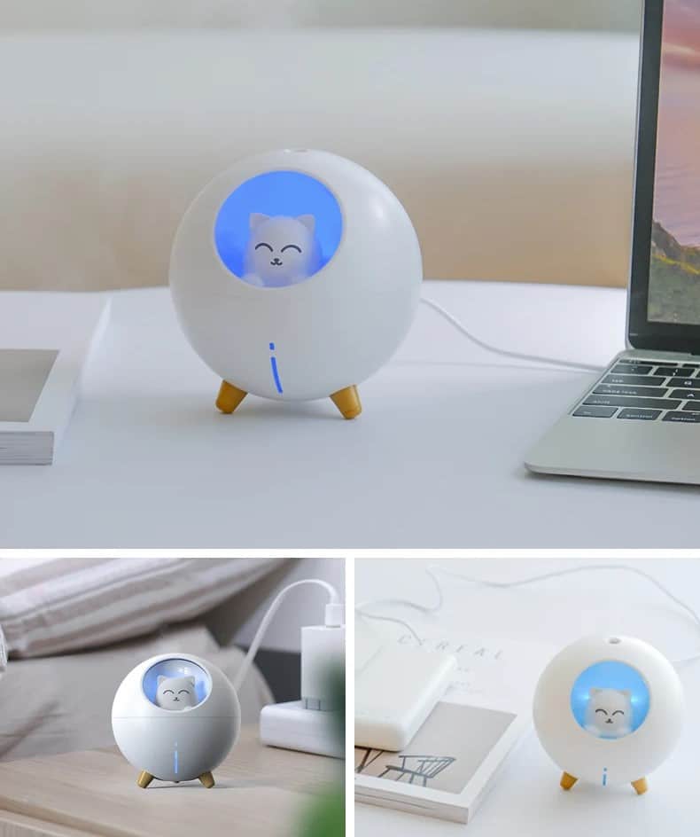 دستگاه بخور و رطوبت ساز سرد مدل Planet Cat Humidifier 9 دستگاه بخور و رطوبت ساز سرد مدل Planet Cat Humidifier