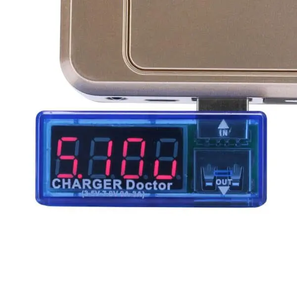 تستر درگاه USB و شارژ موبایل