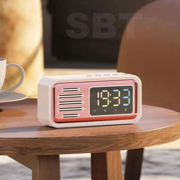 اسپیکر بلوتوثی ساعت دار مدل S22 2 اسپیکر بلوتوثی ساعت دار مدل S22