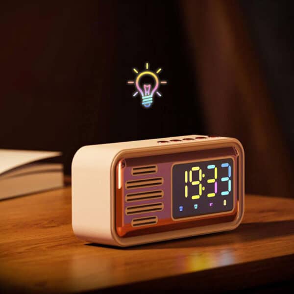 اسپیکر بلوتوثی ساعت دار مدل S22 1 اسپیکر بلوتوثی ساعت دار مدل S22