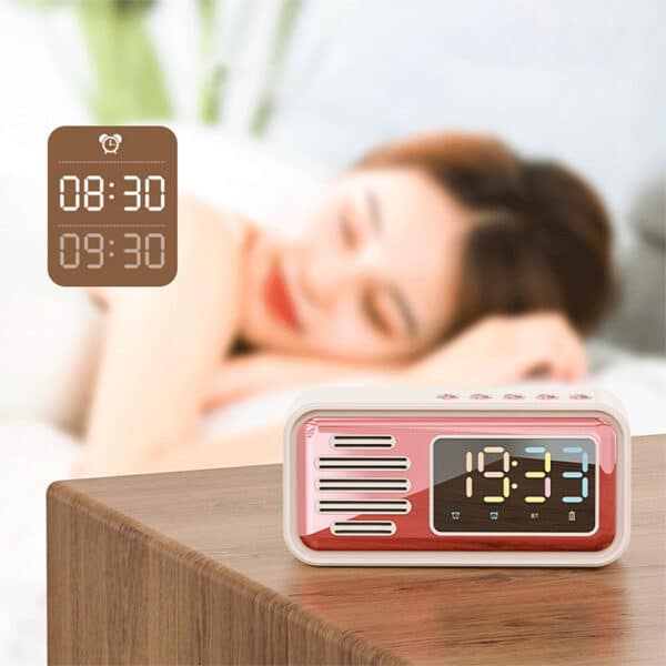 اسپیکر بلوتوثی ساعت دار مدل S22 6 اسپیکر بلوتوثی ساعت دار مدل S22