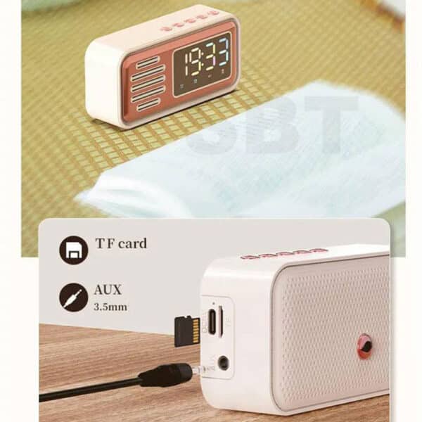 اسپیکر بلوتوثی ساعت دار مدل S22 8 اسپیکر بلوتوثی ساعت دار مدل S22