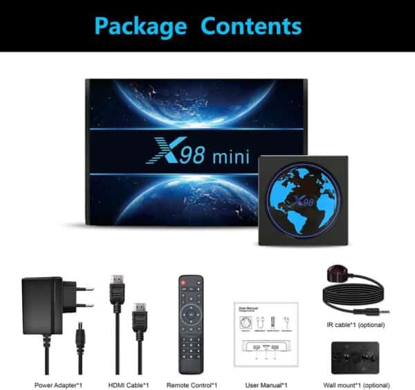 اندروید باکس X98mini مدل 4G/32G 1 اندروید باکس X98mini مدل 4G/32G