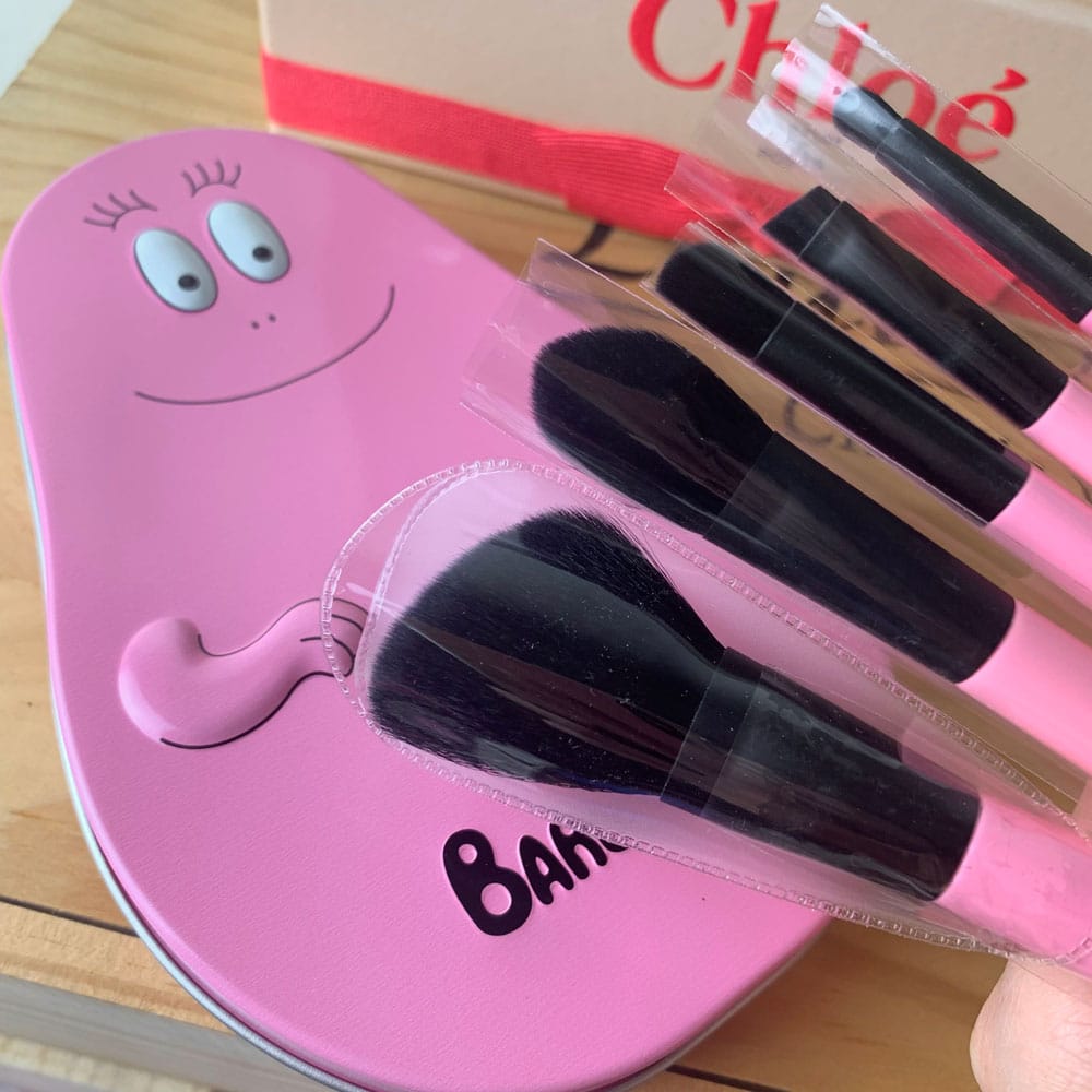 براش آرایشی طرح بارباپاپا مجموعه 5 عددی 2 براش آرایشی طرح بارباپاپا مجموعه 5 عددی