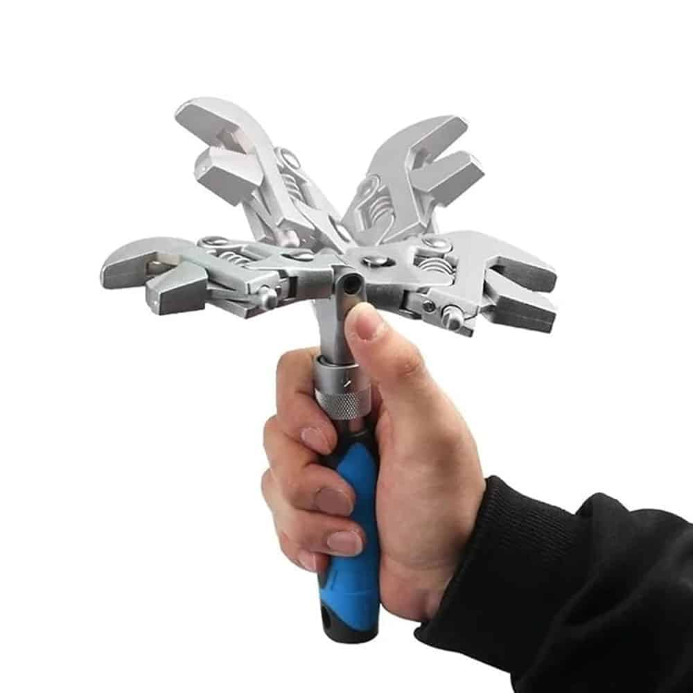 آچار فرانسه و لوله گیر تاشو 8 آچار فرانسه و لوله گیر تاشو