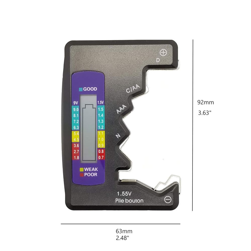 تستر باتری دیجیتالی مدل Universal 1 تستر باتری دیجیتالی مدل Universal