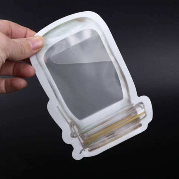 کیسه زیپ لاک دار طرح بطری شیشه ای حبوبات 1 کیسه زیپ لاک دار طرح بطری شیشه ای حبوبات