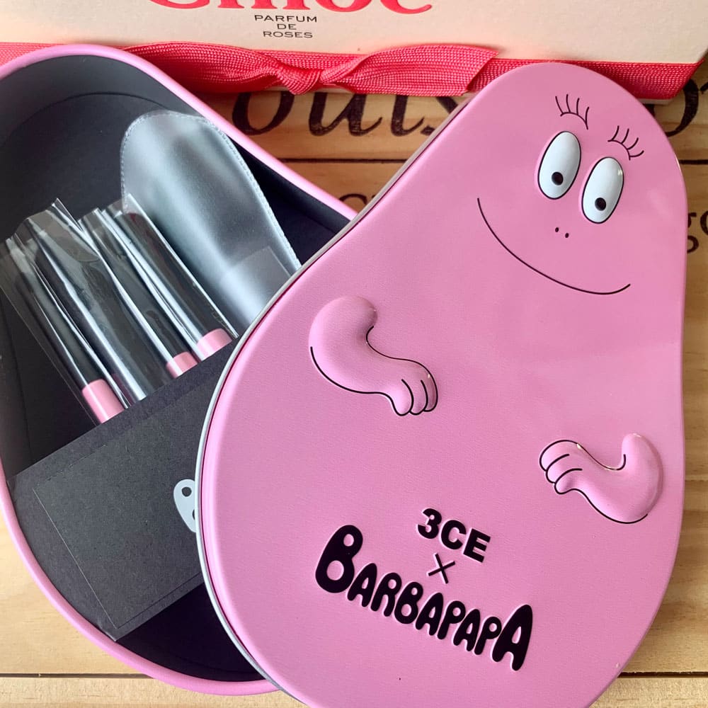 براش آرایشی طرح بارباپاپا مجموعه 5 عددی براش آرایشی طرح بارباپاپا