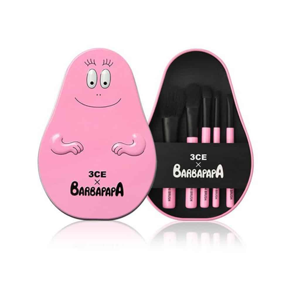 براش آرایشی طرح بارباپاپا مجموعه 5 عددی 6 براش آرایشی طرح بارباپاپا مجموعه 5 عددی