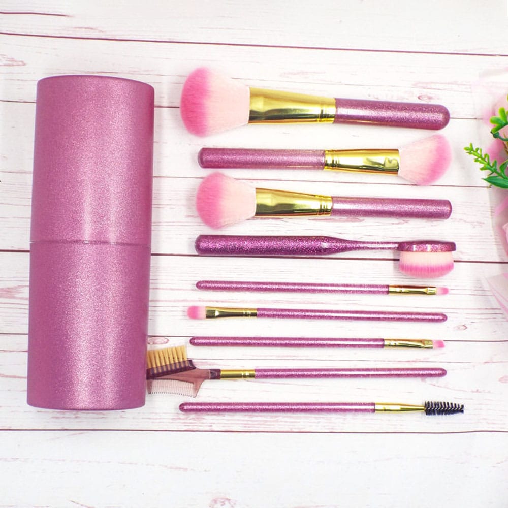 ست برس آرایشی مدل 04 مجموعه 9 عددی ست برس آرایشی