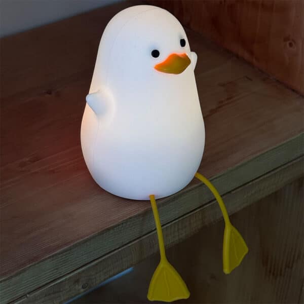 چراغ خواب فانتزی سیلیکونی اردک نشسته RGB مدل ZH-117 12 چراغ خواب فانتزی سیلیکونی اردک نشسته RGB مدل ZH-117
