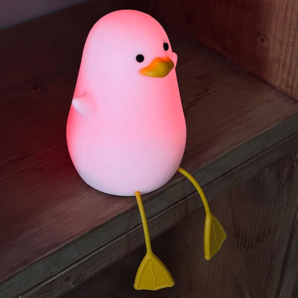 چراغ خواب فانتزی سیلیکونی اردک نشسته RGB مدل ZH-117 16 چراغ خواب فانتزی سیلیکونی اردک نشسته RGB مدل ZH-117
