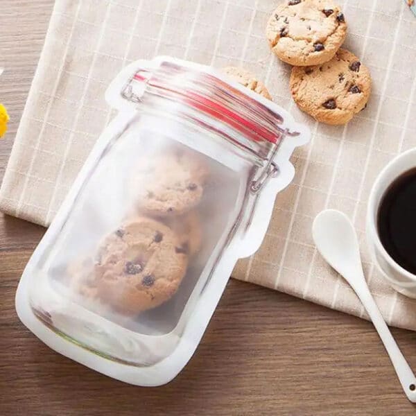 کیسه زیپ لاک دار طرح بطری شیشه ای