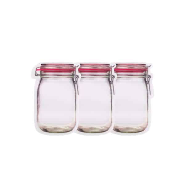 کیسه زیپ لاک دار طرح بطری شیشه ای 3 عددی قرمز 4 کیسه زیپ لاک دار طرح بطری شیشه ای 3 عددی قرمز