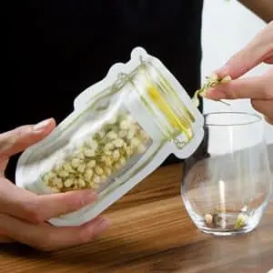 کیسه زیپ لاک دار طرح بطری شیشه ای 3 عددی قرمز