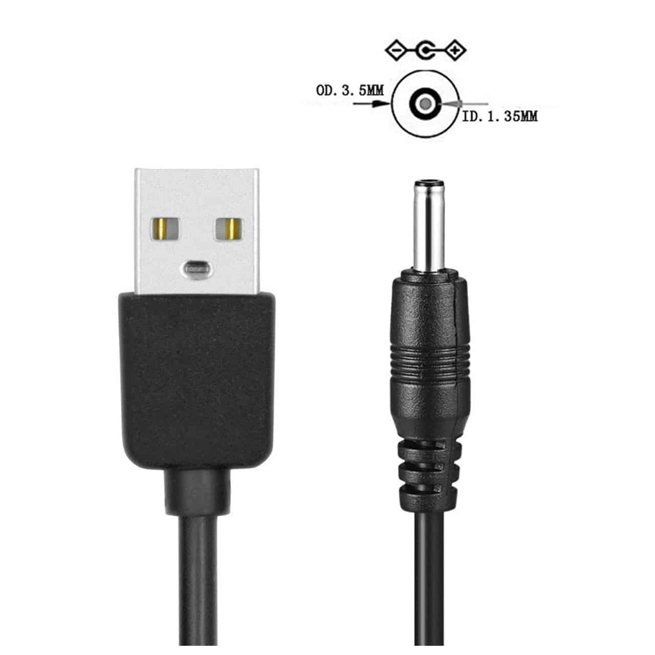 کابل تبدیل USB به DC مدل 3.5 میلی متری