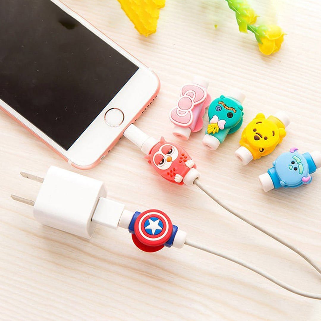 محافظ کابل شارژ مدل animal بسته 2 عددی